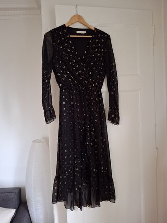 Robe noire et dorée Flamant Rose S