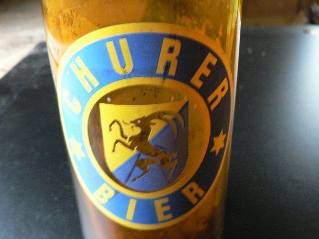 Bicchieri, Caraffe & Bottiglie: Antike Bierflasche Churer Bier Orginal – Usato da Dintikon venduto da roed 4