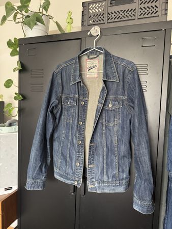 Stylish Angelo Litrico Denim Jacket - Size L, Blue