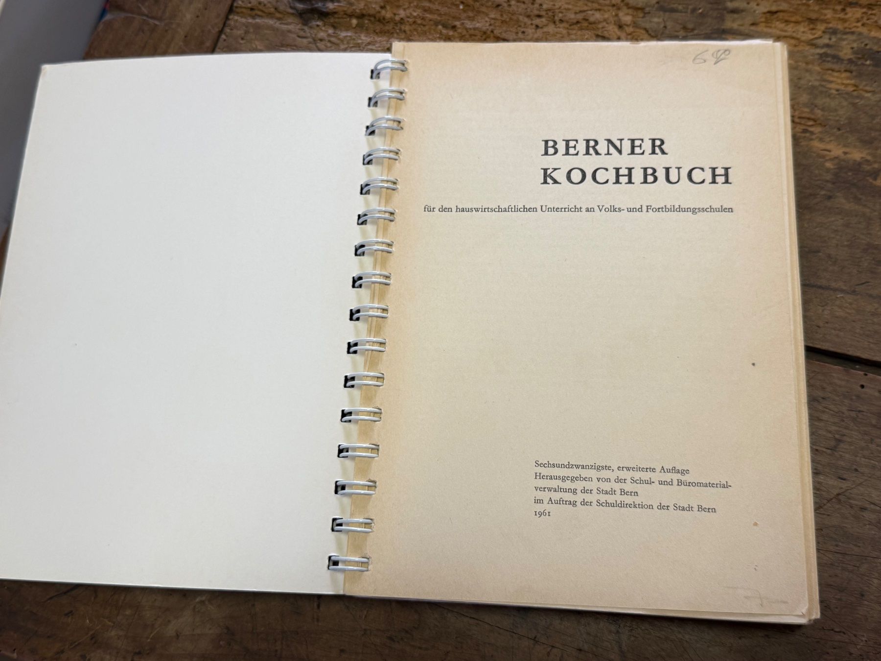 Libri: Altes Berner KOCHBUCH 1961 – Usato da Bern venduto da Jwpm66 1