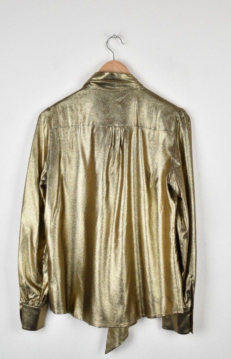 Blusen: LILYSILK Seidenbluse, gold, Gr.38 – Gebraucht aus Weisslingen von Spiegelbild0 2