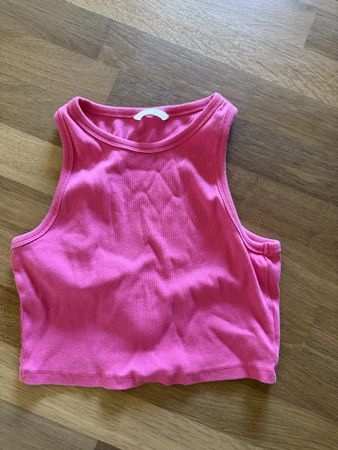 Pinkes Ripp-Top Damen Grösse S guter Zustand