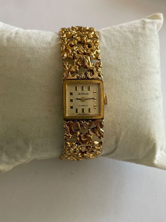 Montre Dame Vintage Mécanique Plaqué Or - Marque ROYCE, Fabriquée En Suisse - Occasion élégante