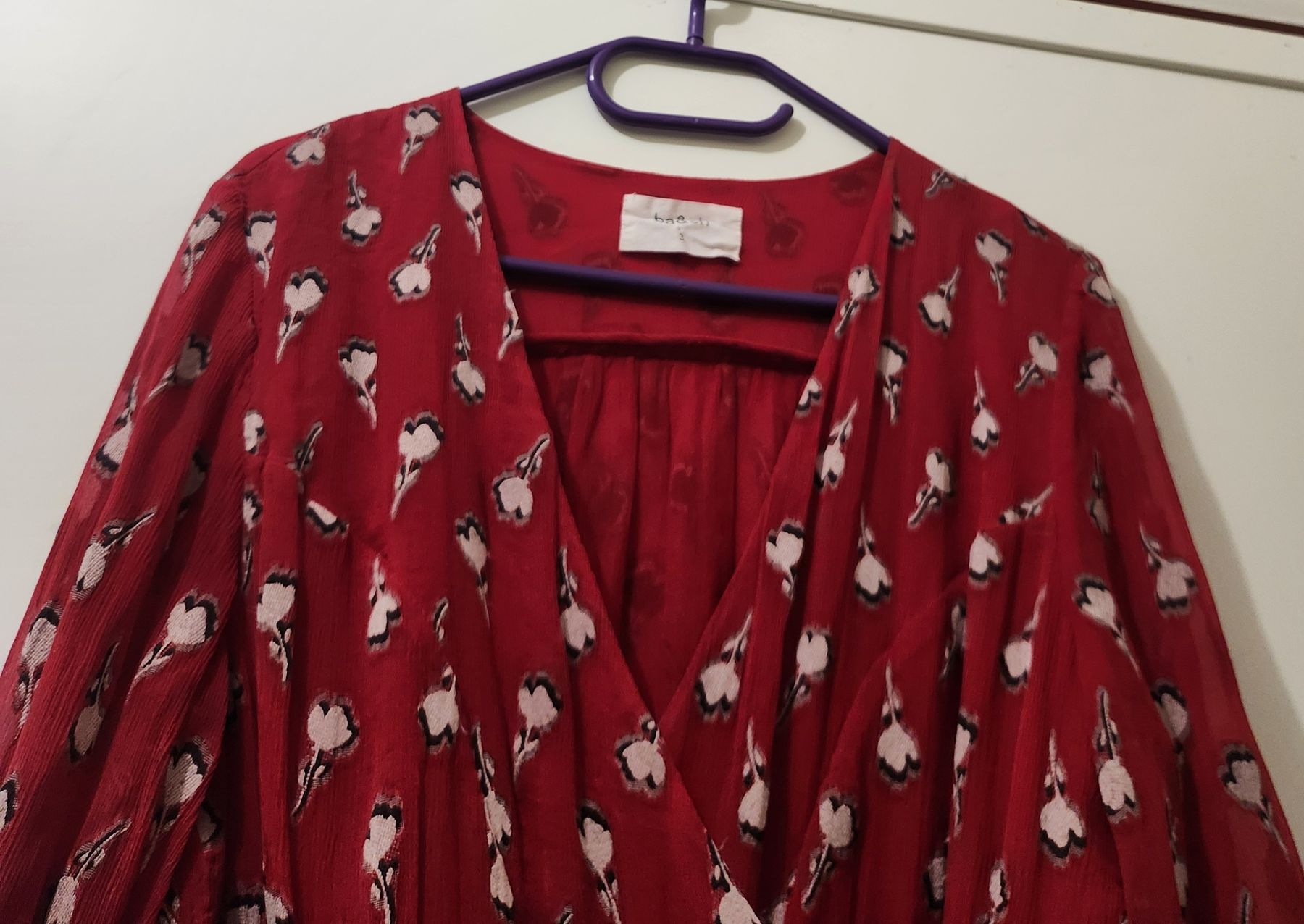 Ba&Sh Vestiti: Robe ba&sh imprimée rouge taille 3 ( L) – Usato da Niedergösgen venduto da Eva2410 3