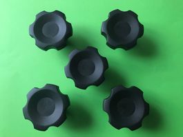 5x Sterngriff Sternmutter M8 Sternknopf