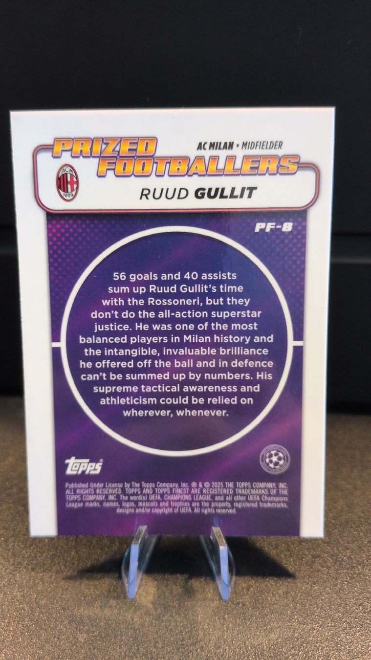 Topps Sammelbilder & Trading cards: Ruud Gullit Topps AC Milan  – Neu (gemäss Beschreibung) aus Riddes von marioCro16 1