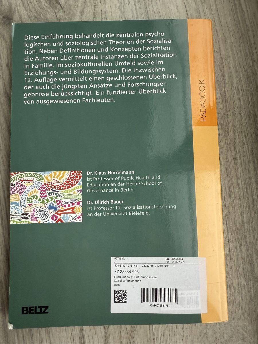 Bücher: Einführung in die Sozialisationstheorie – Gebraucht aus Wald ZH von 2kndPlant 1