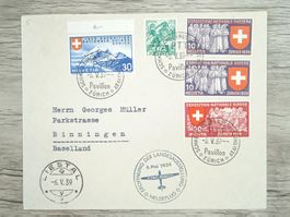 TR70 Enveloppe + Timbre Suisse 1939