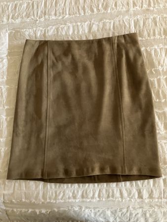 Ralph Lauren - jupe courte en daim beige