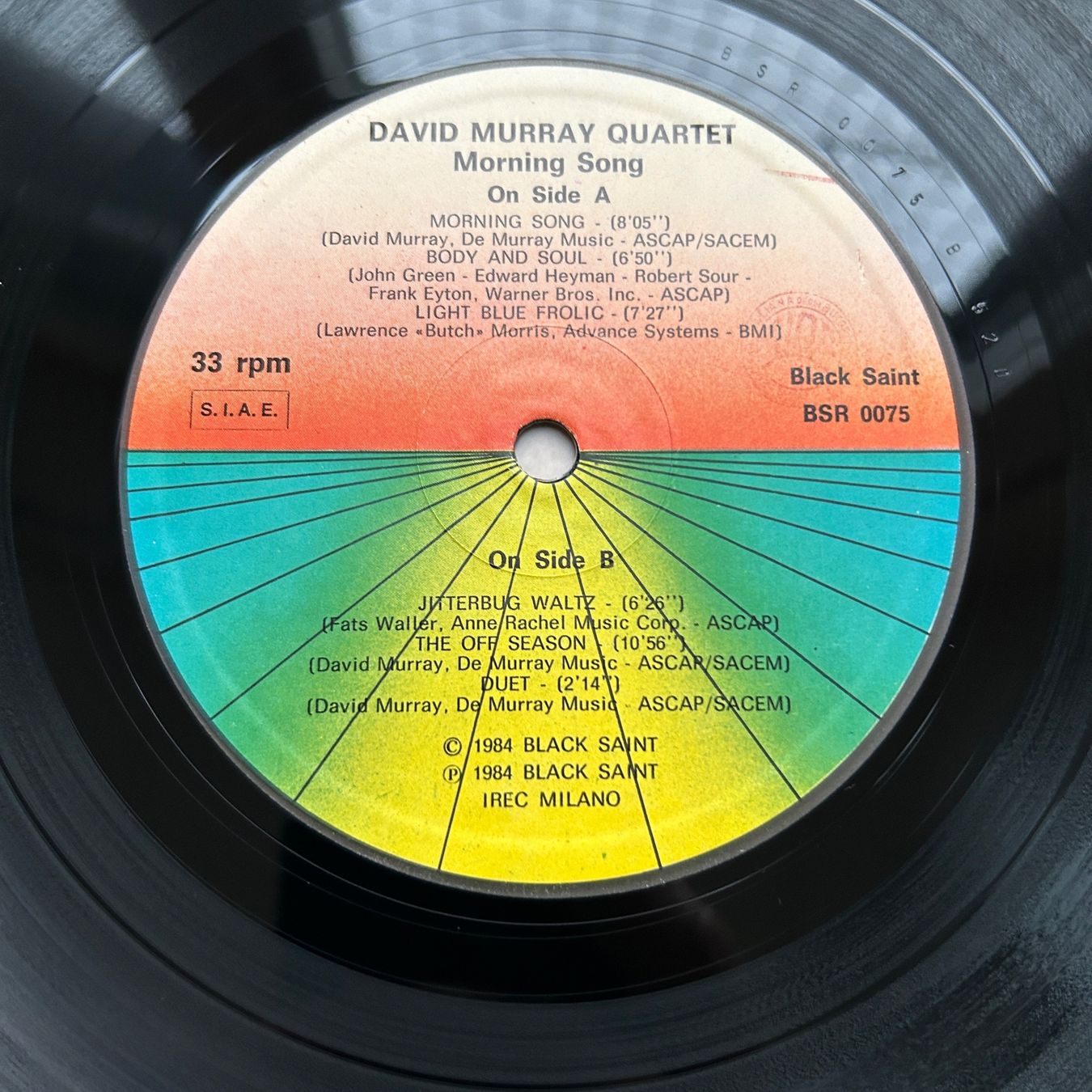 Dischi in vinile: David Murray Quartet  Morning Song LP – Usato da Lausanne venduto da Pask1 2