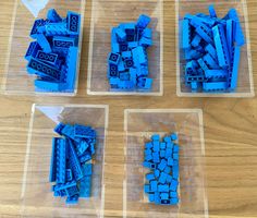 Lego blau über 180 Stk. verschiede Formen