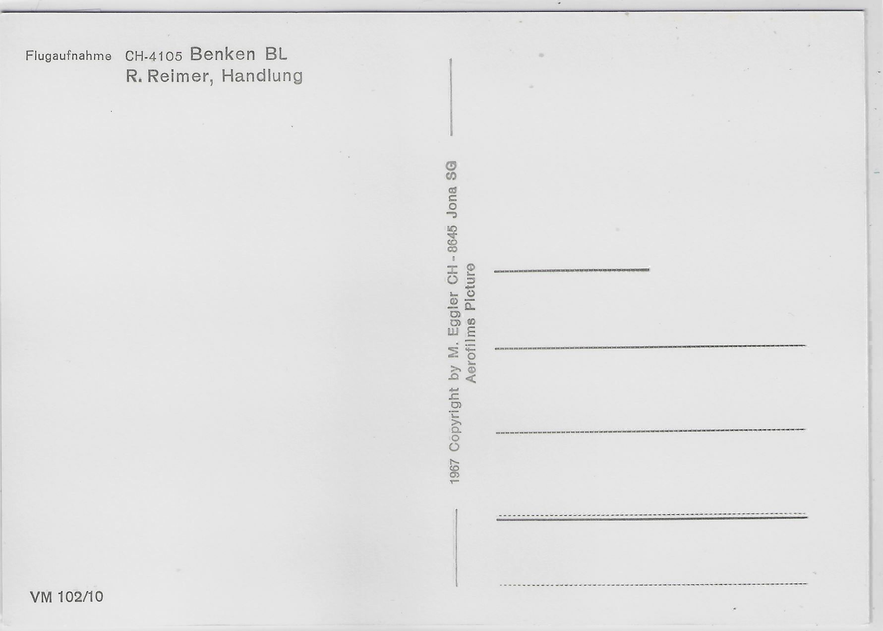 Cartoline postali: Flugaufnahme Benken BL – Antico da Ettingen venduto da Kartenplanet 1