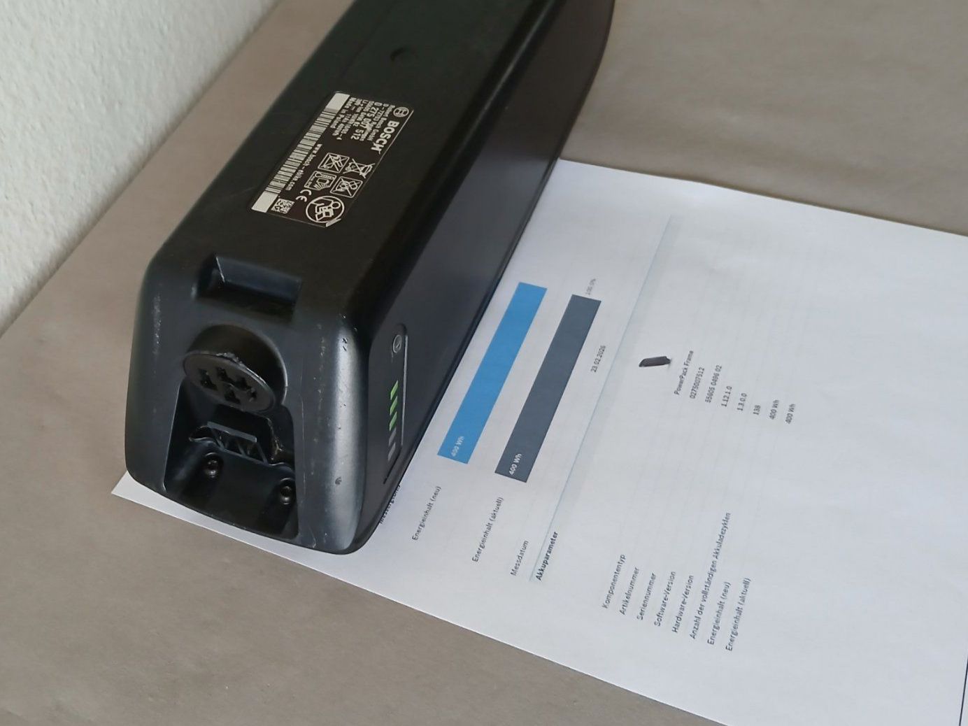 Bosch Batterie: Bosch Powerpack 400 mit 486Wh - inklusive Messbericht – Usato da Winterthur venduto da .-thx-. 4