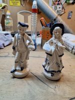 Porzellanfiguren Paar blau weiss (A1)