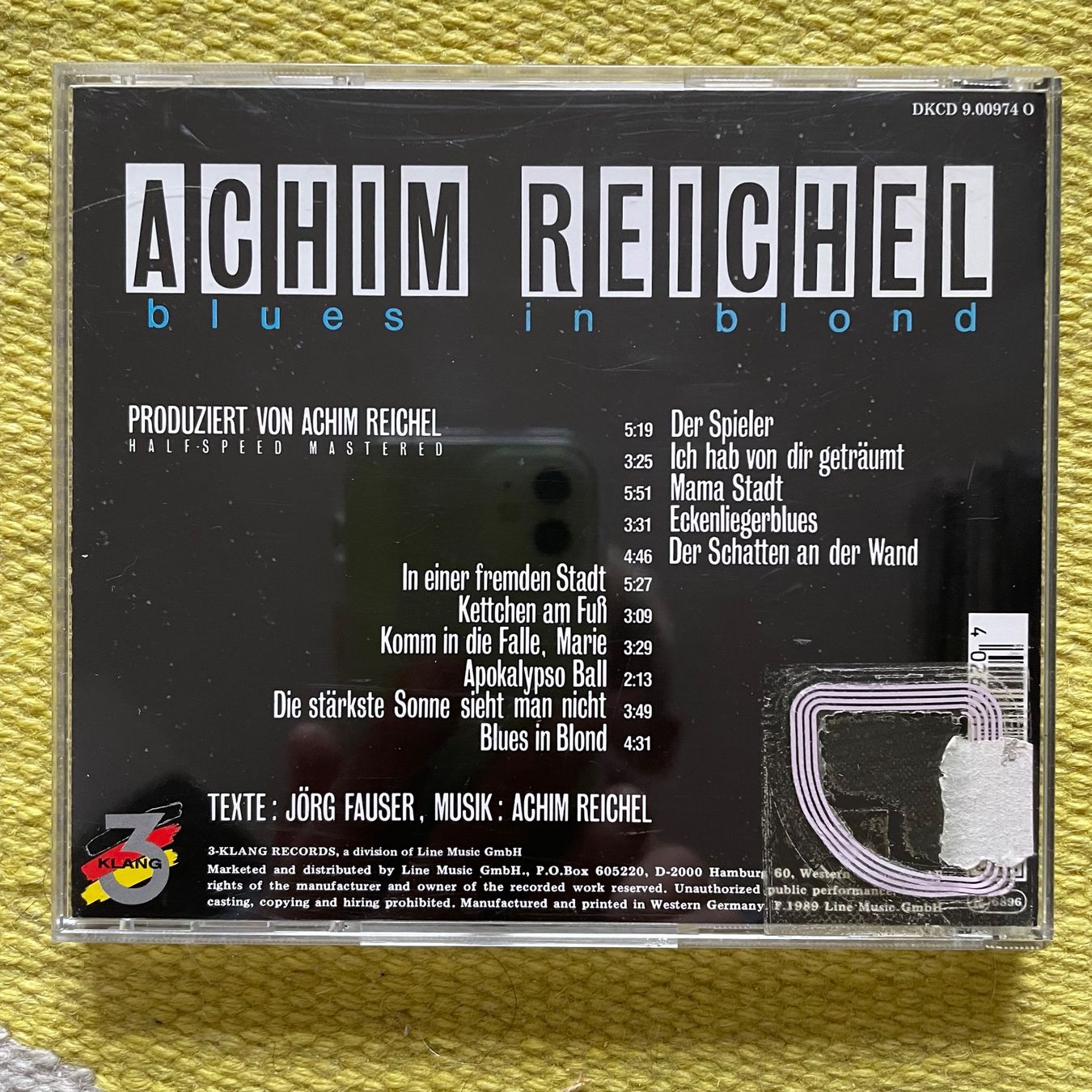 CD: ACHIM REICHEL-BLUES IN BLOND – Usato da Rorschacherberg venduto da CD-Roli 1
