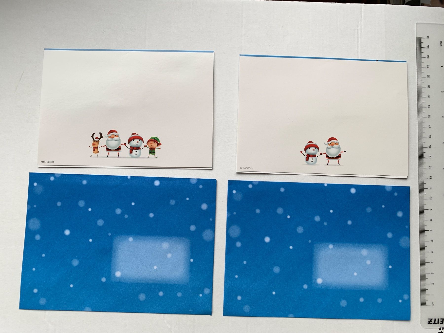 Karten: NEU Set 2 Weihnachtskarten Doppelkarten 2 Stück mit Couvert – Neu und originalverpackt aus Auenstein von mar_8mxd 1
