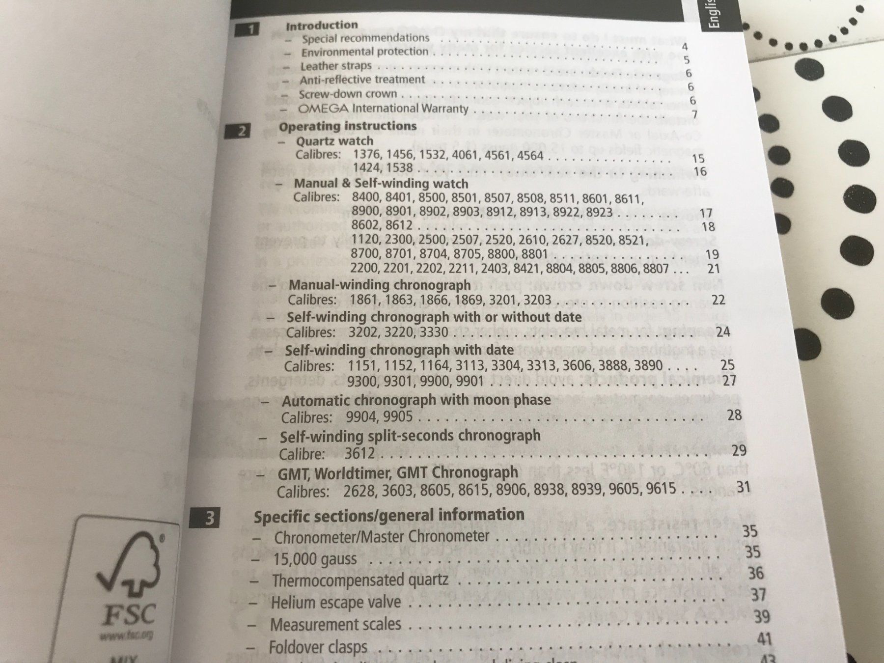 Documenti: OMEGA ORIGINAL - OPERATING INSTRUCTIONS - EDITION 07/2018 ! – Usato da Epalinges venduto da dream-watch 2