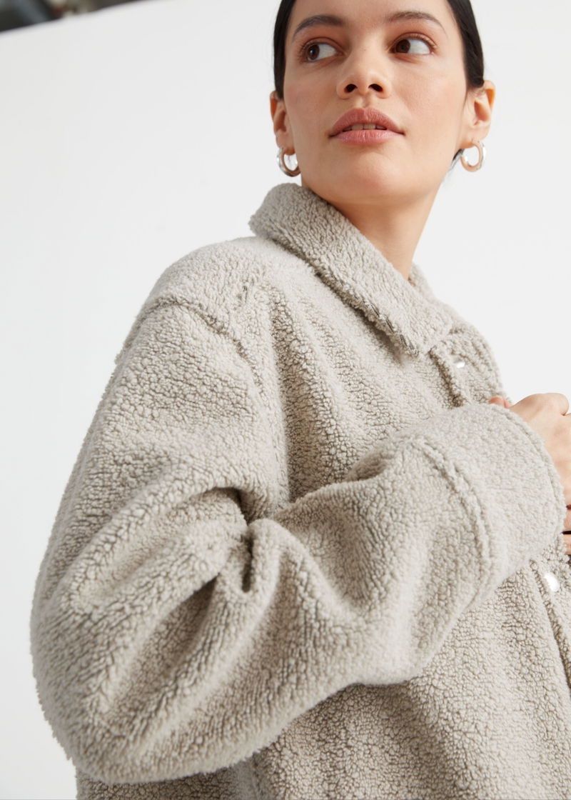 Other Stories Giacche: Female oversized wool blend boucle overshirt 36 – Nuovo (secondo la descrizione) da Villard-sur-Chamby venduto da kamila_1024