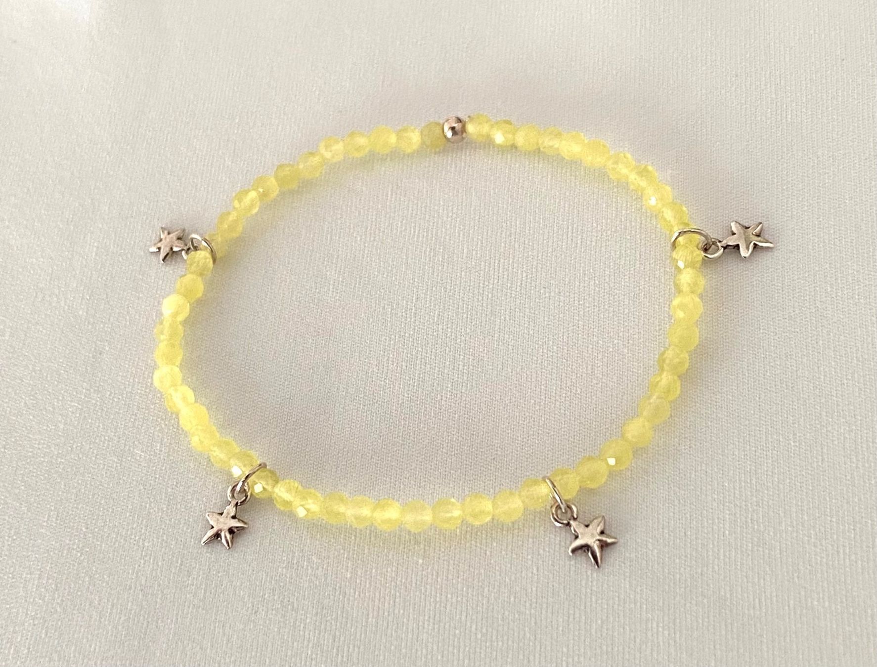Bracciali & Braccialetti: Edelstein Armband Lemon Jade mit Silber – Nuovo e nell'imballaggio originale da Zuzwil SG venduto da Lemliskat 7