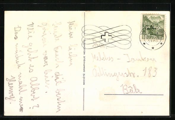 Cartoline postali: Yverdon, Strassenpartie mit Geschäft un – Usato da Berlin venduto da bartko-reher 1