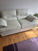 Sofa weisses Leder