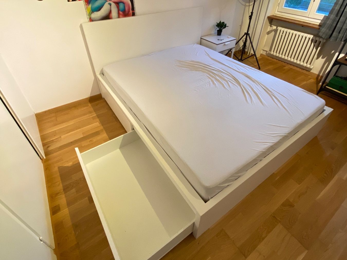 Ikea Letti: Bett 160x200cm - IKEA Malm - ink. Lattenrost – Usato da Bern venduto da fab_tf79 1