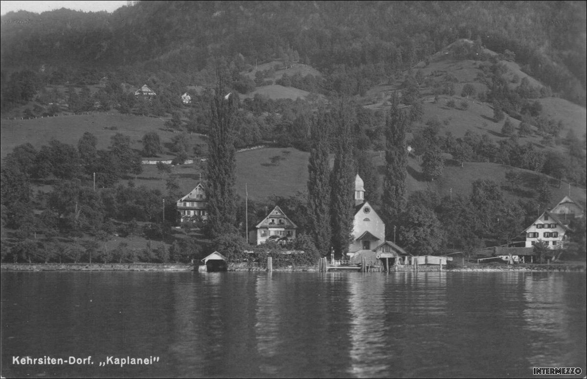 Cartoline postali: Kehrsiten Dorf NW // Kaplanei ca. 1940 – Usato da Basel venduto da intermezzo12