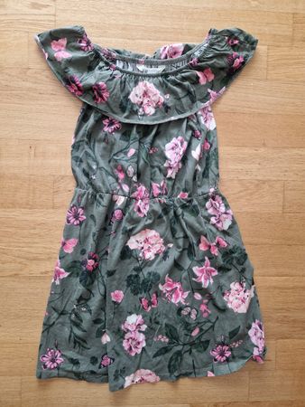 Robe d'été H&M fleurie épaules dénudées taille 146 152