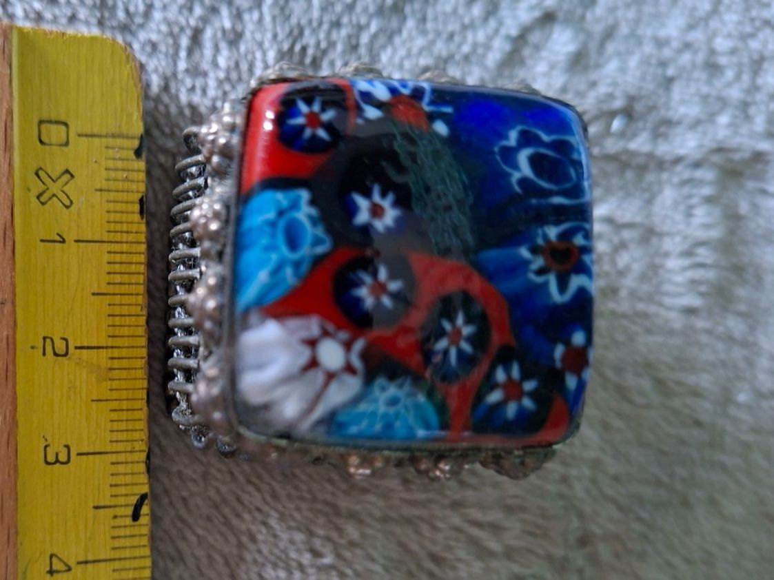 Barattoli: Altes Döschen-Millefiori--Muranoglas-Silber-Filigran – Usato da Otelfingen venduto da silver-moon 5