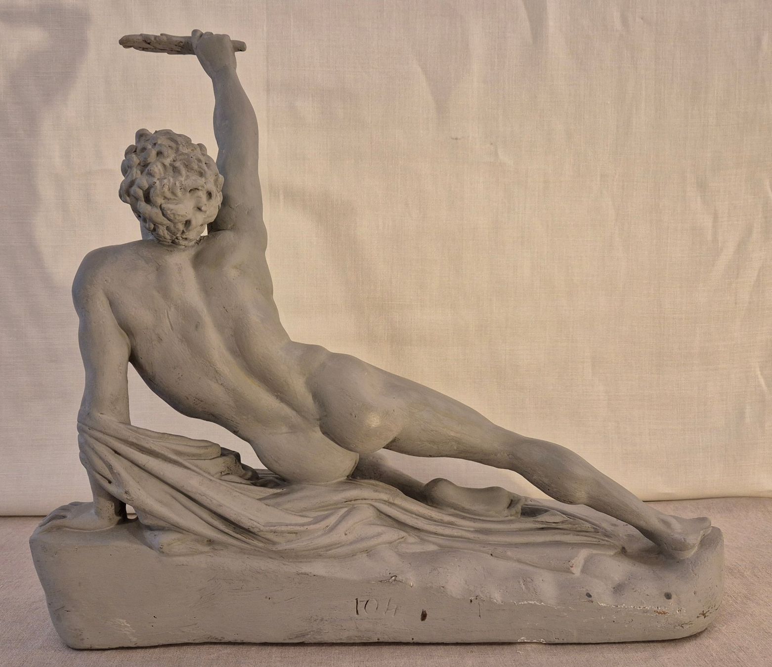 Sculture & Statue: Antiker Akt eines Athleten/Mannes, Gips – Usato da Luzern venduto da Louis-XVI 1