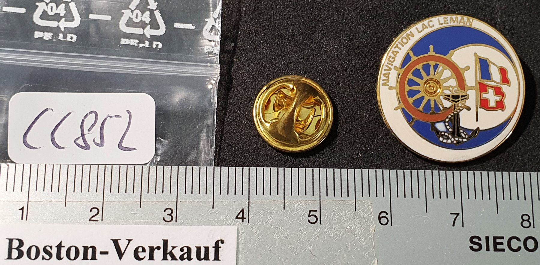 Plaketten & Abzeichen: CC852 - Pin Navigation Lac Leman / Genfer See – Gebraucht aus Reinach BL von Boston-Verkauf 1