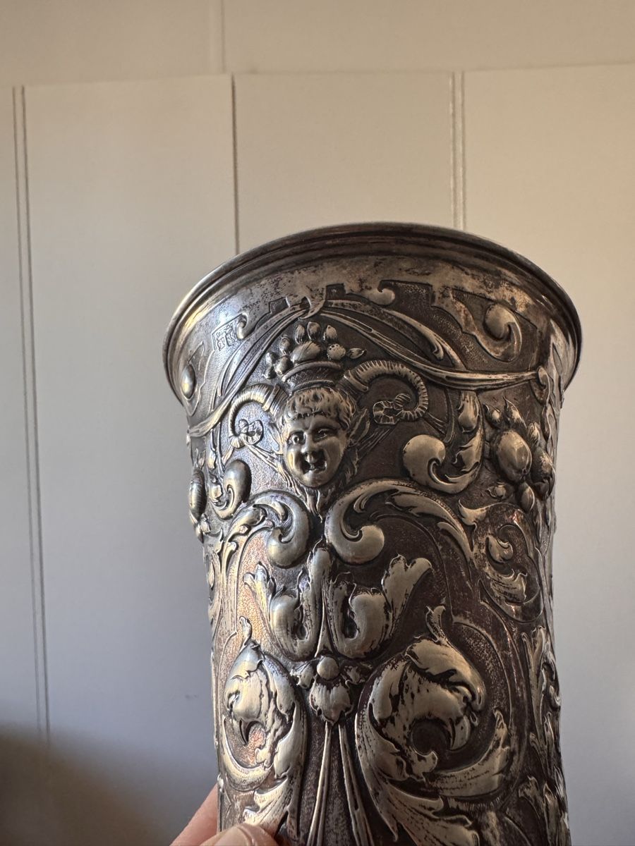 Vasen & Gefässe: Vase ancien argenté massif – Gebraucht aus Vésenaz von Angela.C3 6