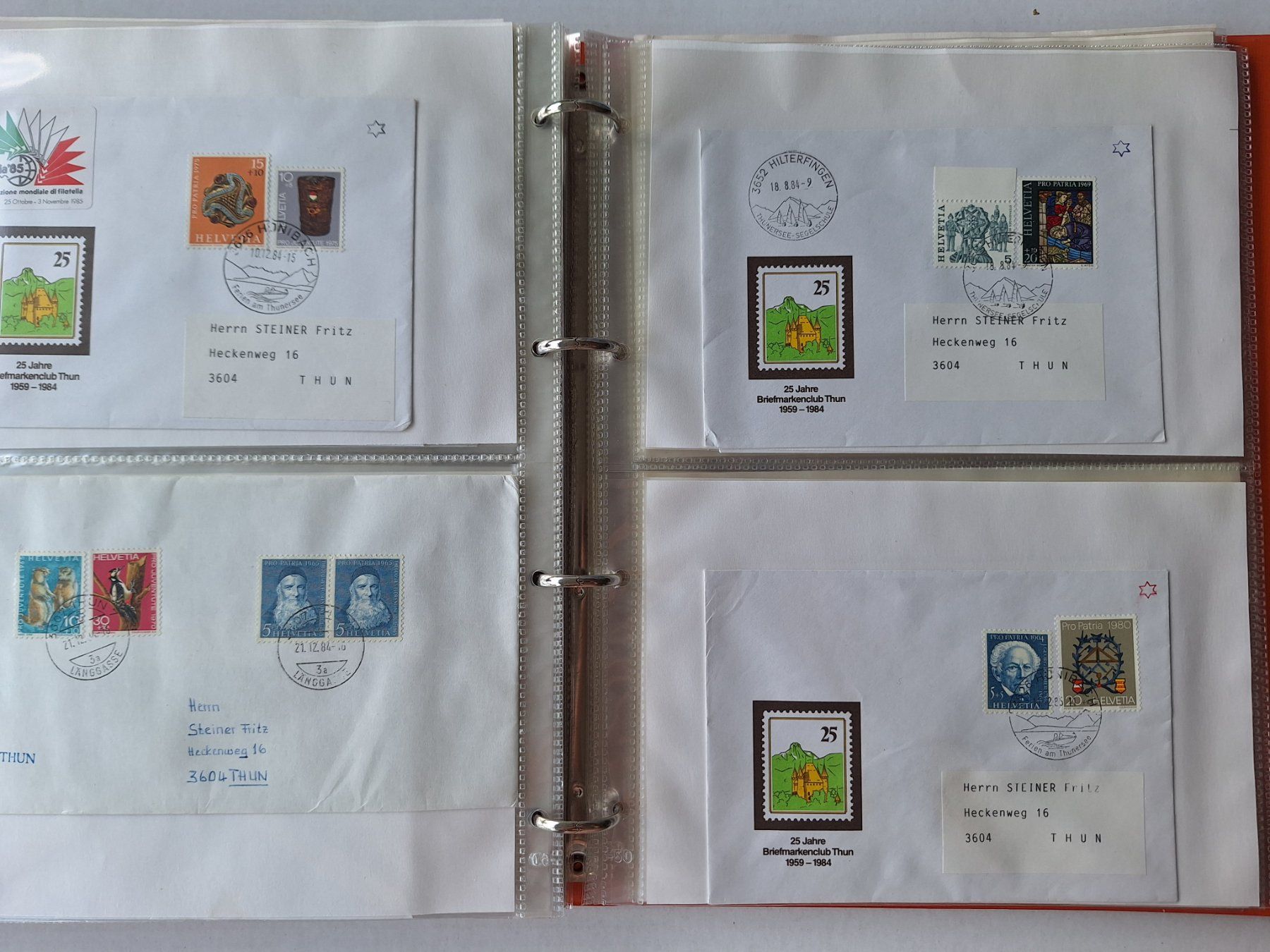 Tutti i francobolli: Briefmarkensammlung, ca, 100 Briefe, viel Thun! – Usato da Zürich venduto da t24_de 4