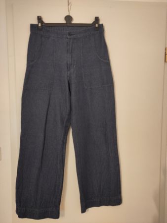 Coole Stoffhose aus Baumwolle und Hennep, Grösse 40