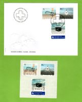 2003 FDC Design-Klassiker Schweiz I + EM mit Halbmondstempel