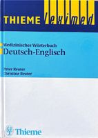 Reuter Peter, Medizinisches Wörterbuch Deutsch-Englisch