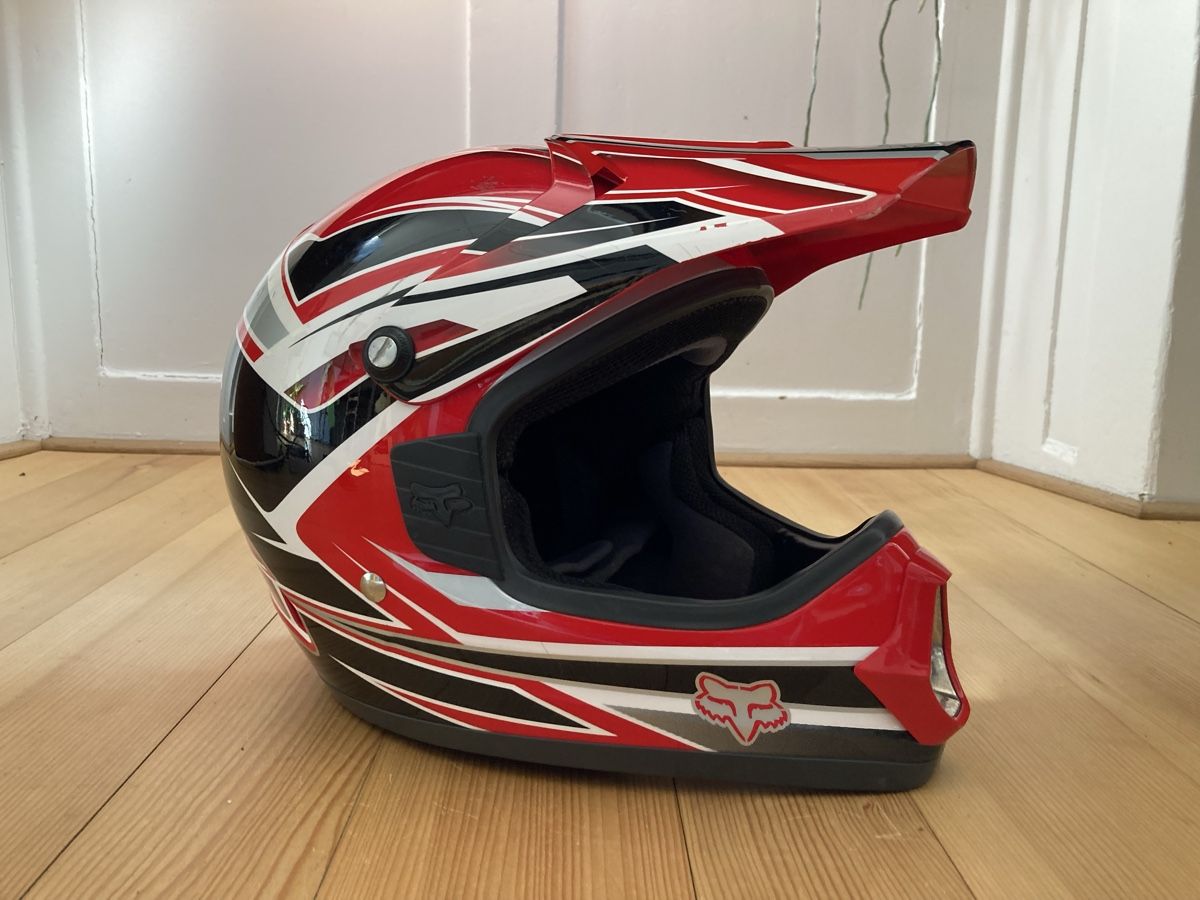 Fox Caschi & visiere: Fox Motocrosshelm – Usato da Erlinsbach venduto da deniek