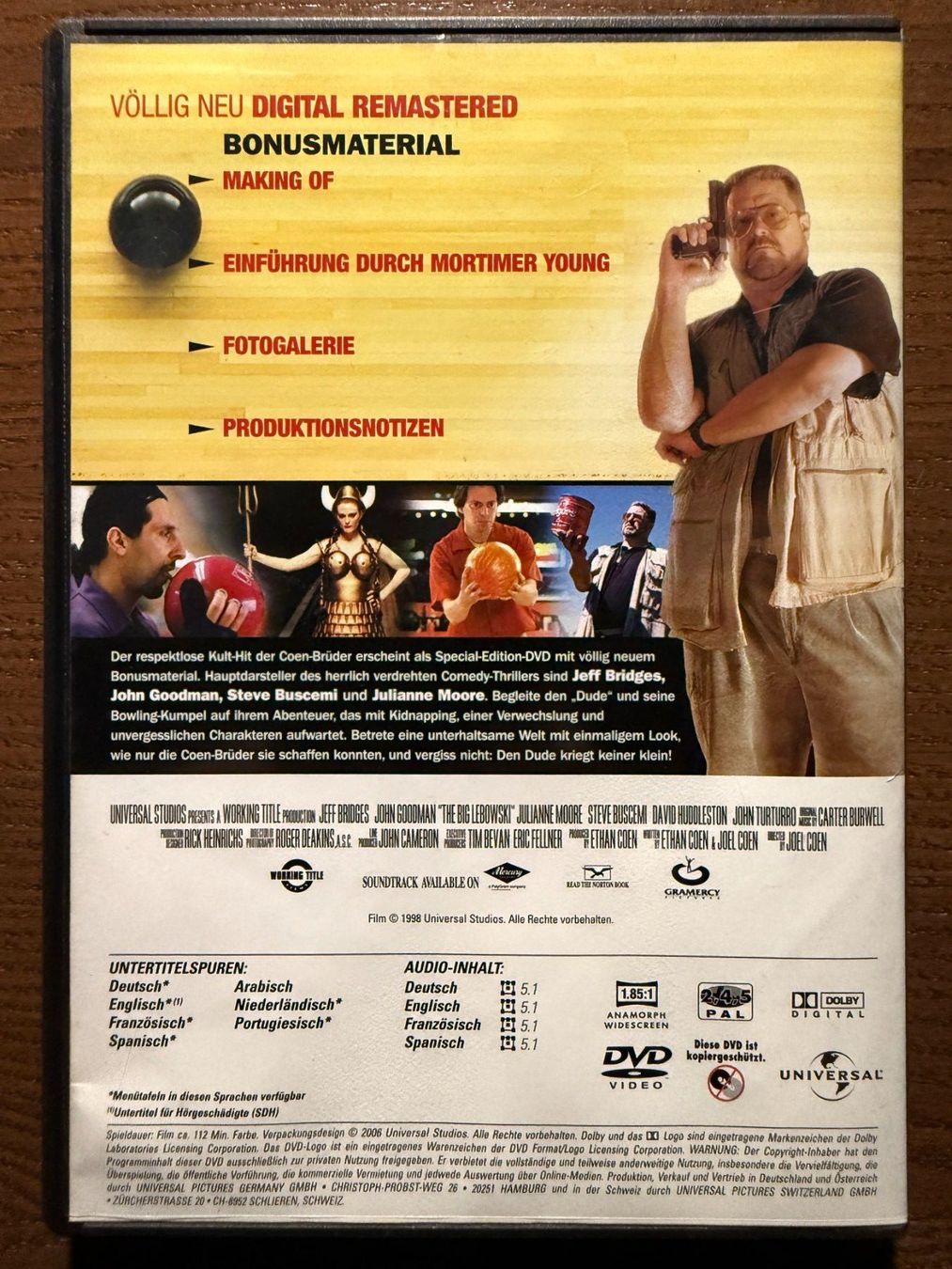 Tutti i DVDs: The Big Lebowski – Usato da Zürich venduto da FilmFreunde 1
