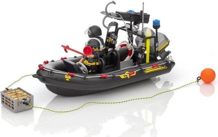 Playmobil Spielzeuge: Playmobil 9362 - SEK Schlauchboot – Gebraucht aus Zuchwil von Commander0