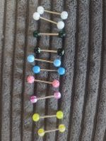 Zungenpiercing 6 mm 1,6cm Piercing Bälle Piercing Zunge