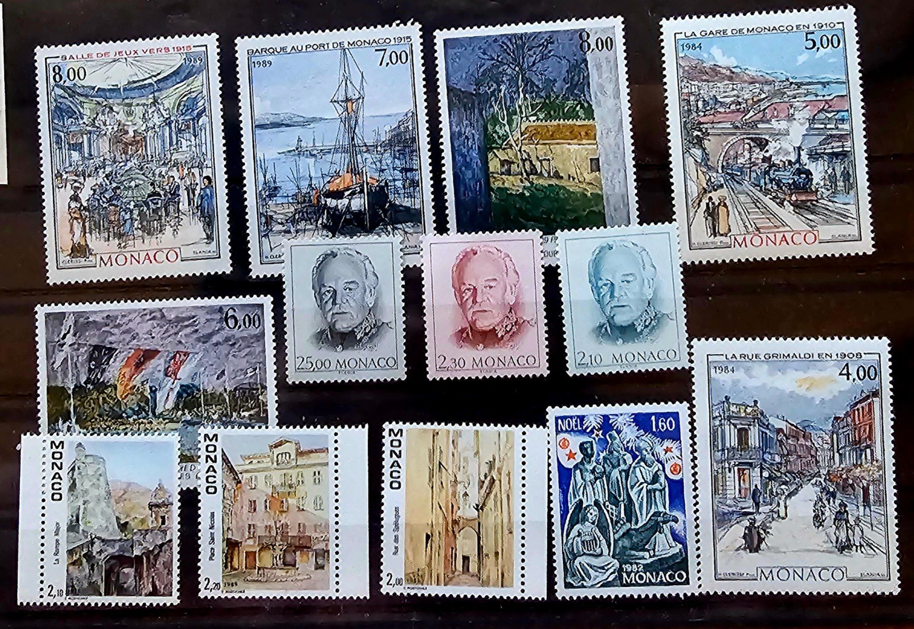 Alle Briefmarken: MONACO timbres neufs ** ~1982-89 – Neu (gemäss Beschreibung) aus Les Valettes von Nuba1