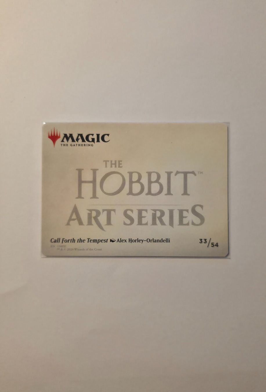 Magic The Gathering Sammelbilder & Trading cards: MTG Hobbit Art Series - Call forth the tempest - M – Neu (gemäss Beschreibung) aus La Tour-de-Peilz von val_h8g8 1