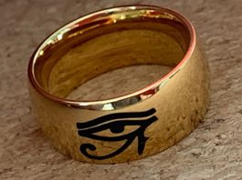 Ring vergoldet Horusauge (50/55/58)