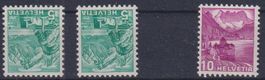 X94) Lot Abart DP 202y, 202z, 203y, 203z, */**, sehe Scan