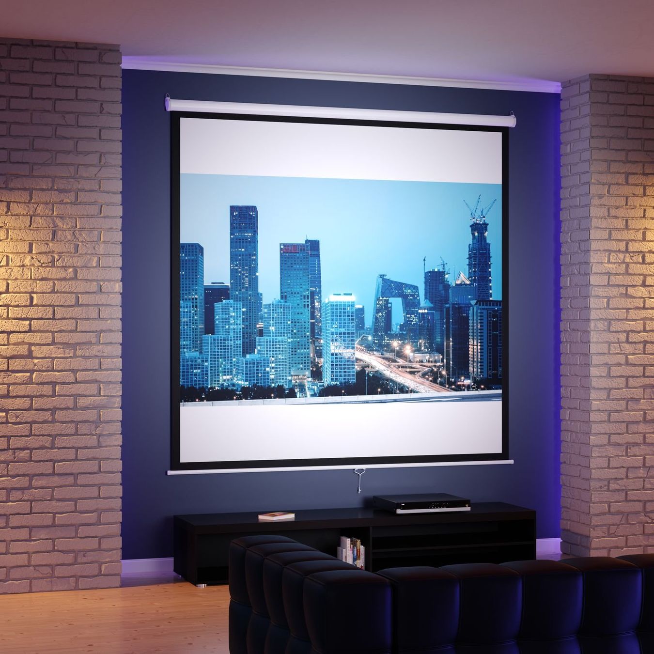 Proiettori: Beamer Leinwand 200 x 200 cm - Gratis Versand – Nuovo e nell'imballaggio originale da Kleinwangen venduto da Maluwa_GmbH 6