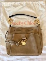 SEE BY CHLOÉ Mittlere Schultertasche aus Wildleder und Leder