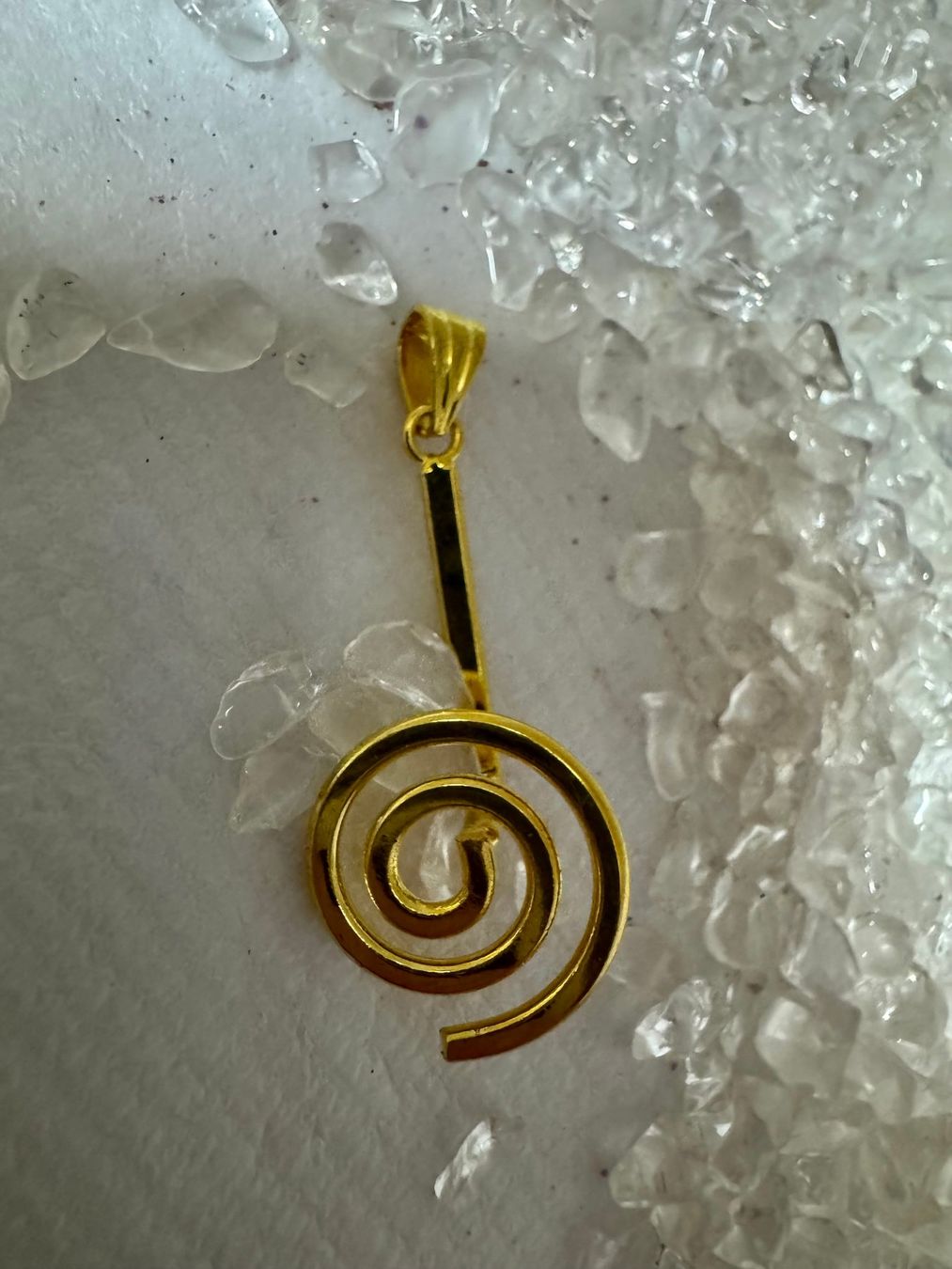 Ciondoli: Donuthalter gold Spirale für Pi -Scheibe – Nuovo (secondo la descrizione) da Biberist venduto da tl-schmuck