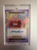 Topps Inception Wayne Rooney Autograph Card 01/25