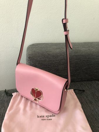 Kate Spade twistlock rose pink crossbody