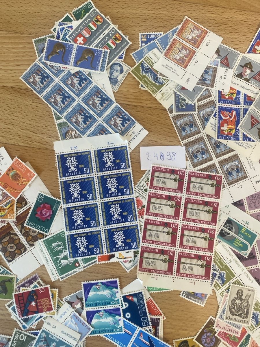 Alle Briefmarken: 375Fr Frankaturware Schweiz Sammlung Postfrisch ungestempelt – Neu (gemäss Beschreibung) aus Wil SG von Chefsugus 5